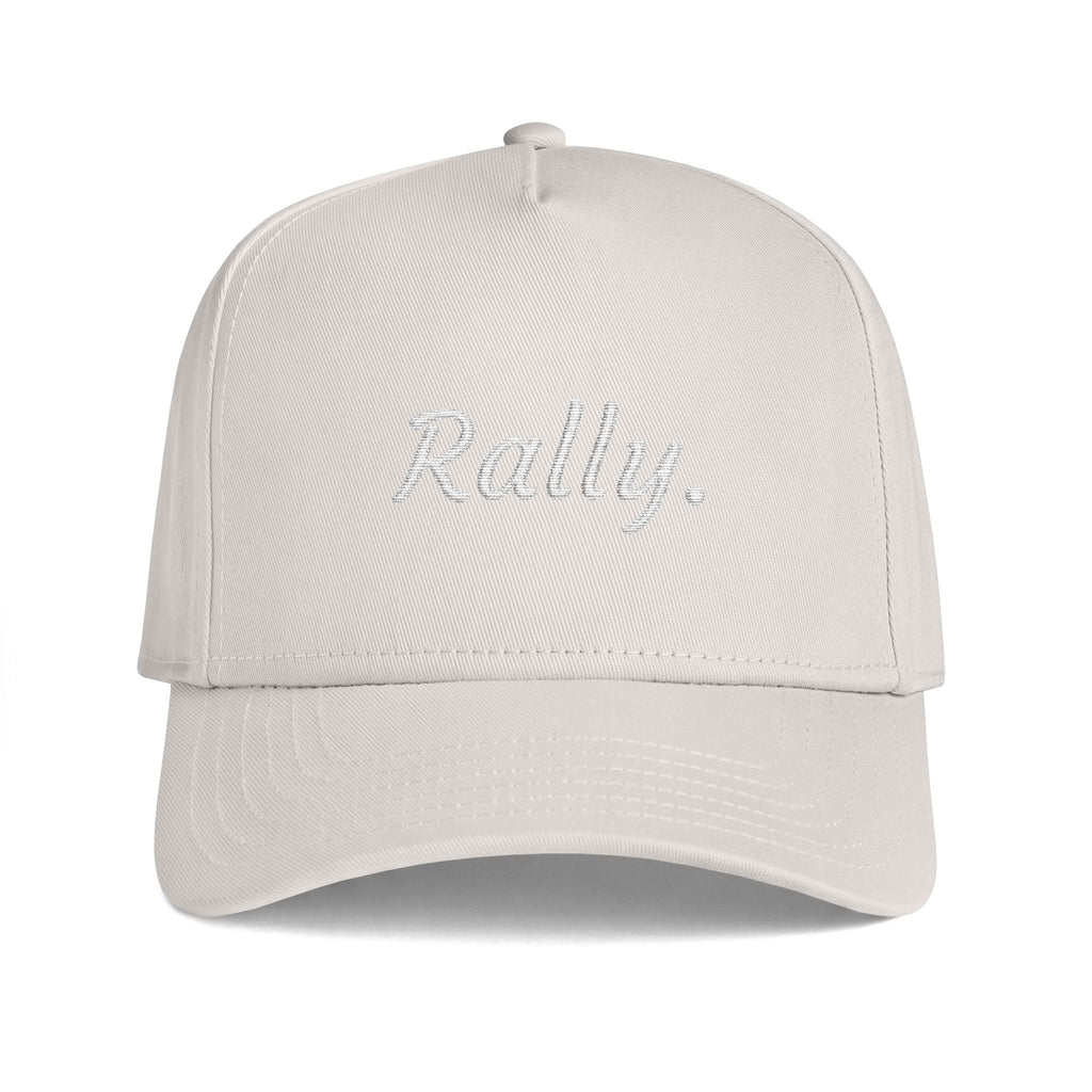 Rally Script Cap — Embroidered Casual Baseball Hat