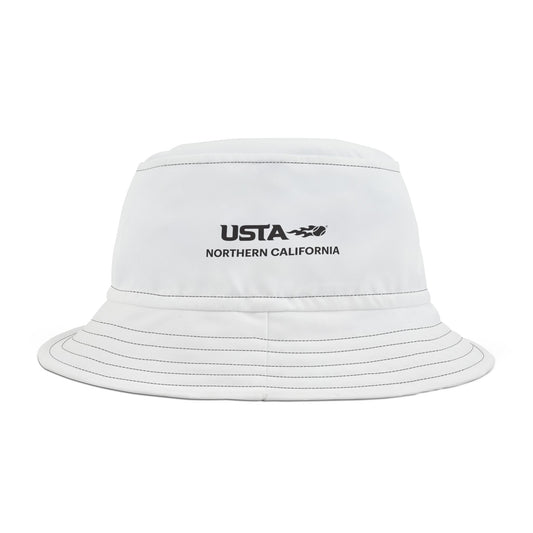 White USTA Bucket Hat