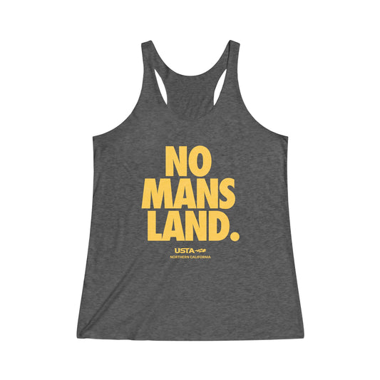 No Mans Land Women's Tri-Blend Racerback Tank