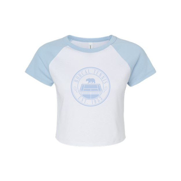 'Norcal Tennis' Bear Women's Raglan Baby Tee