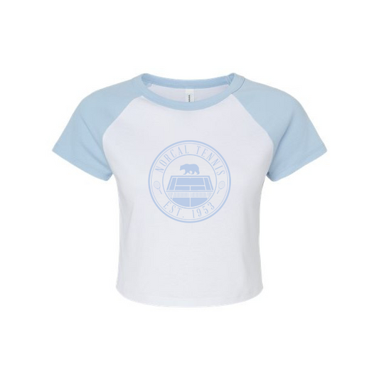 'Norcal Tennis' Bear Women's Raglan Baby Tee