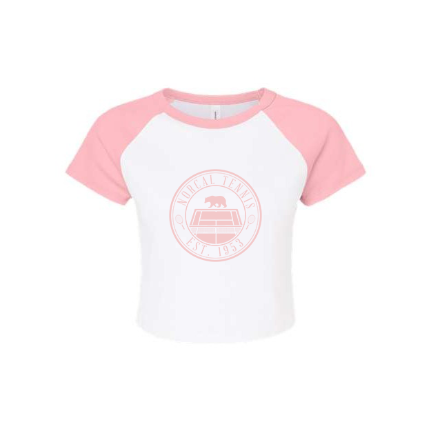 'Norcal Tennis' Bear Women's Raglan Baby Tee