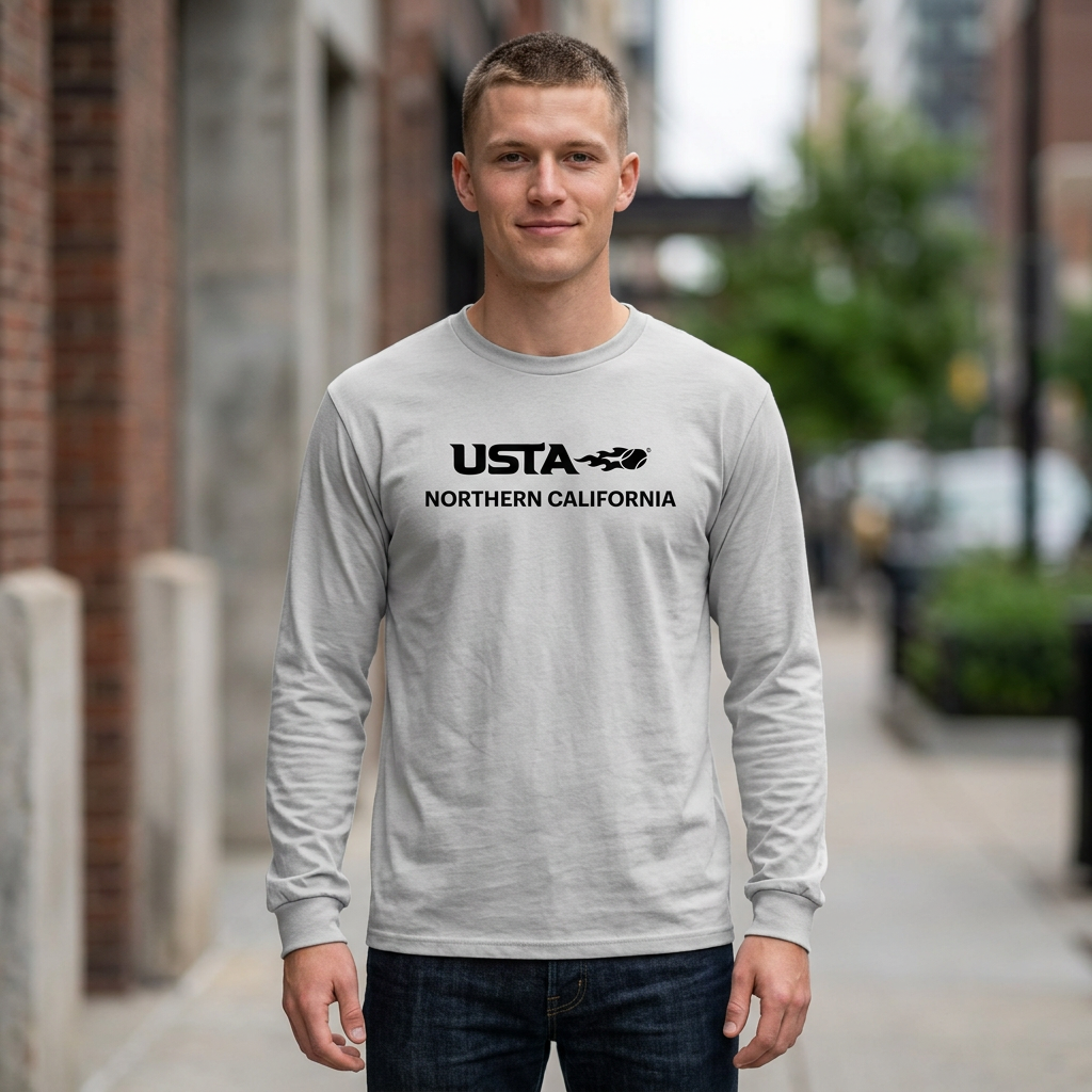 USTA Logo Men's Long Sleeve Tee