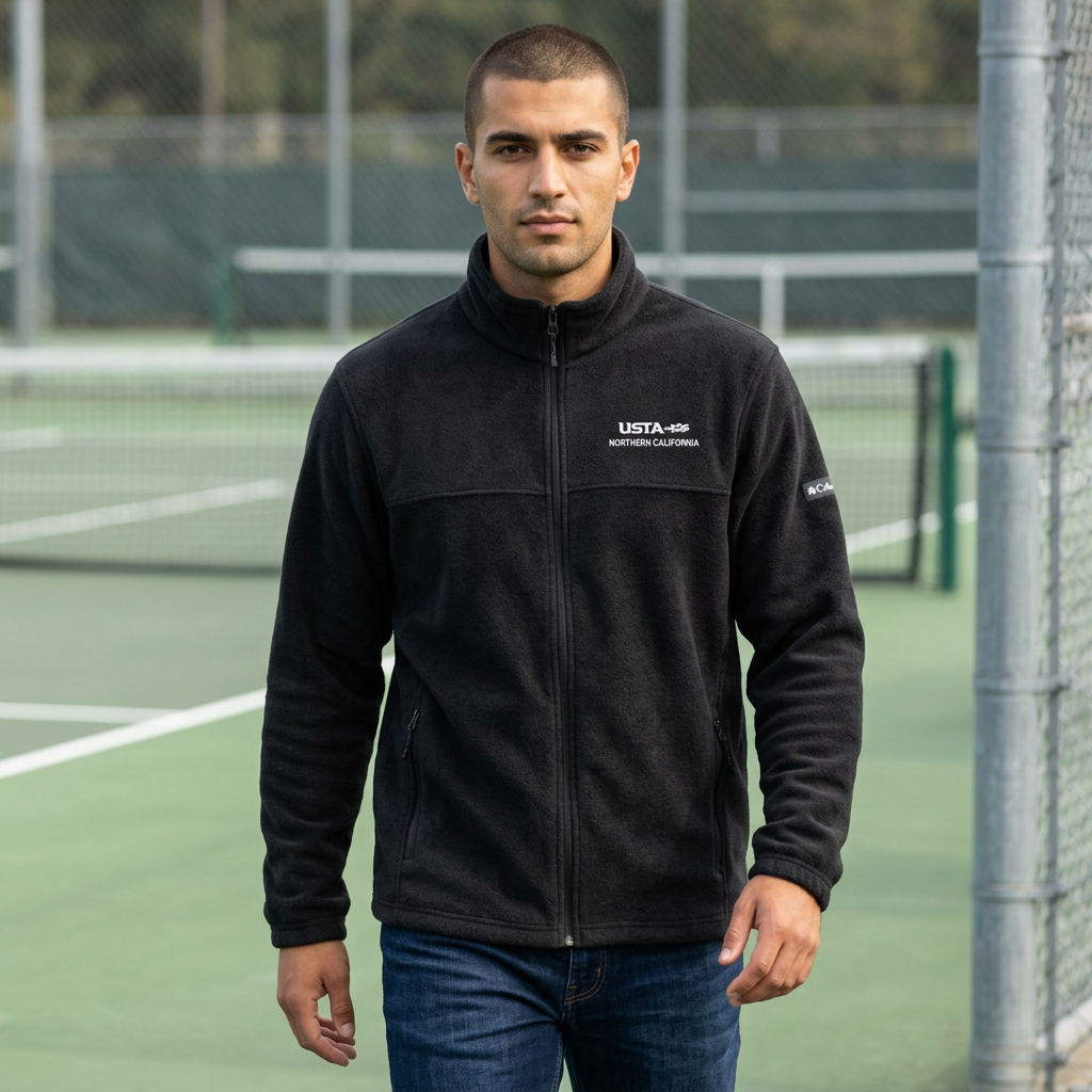 Columbia Embroidered USTA Logo Fleece Jacket