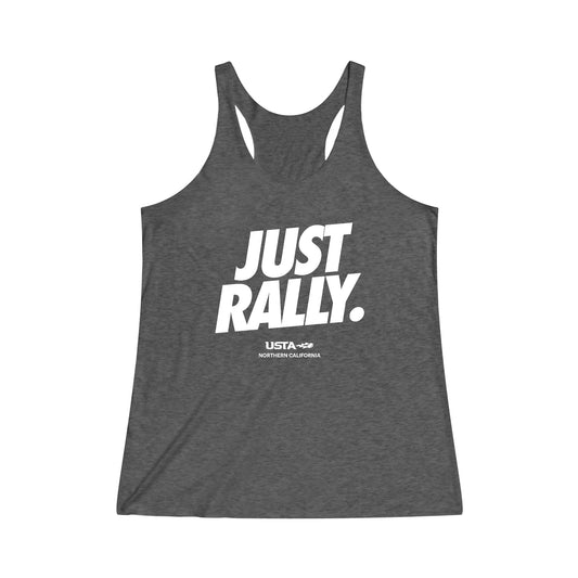 Just Rally Women's Tri-Blend Racerback Tank