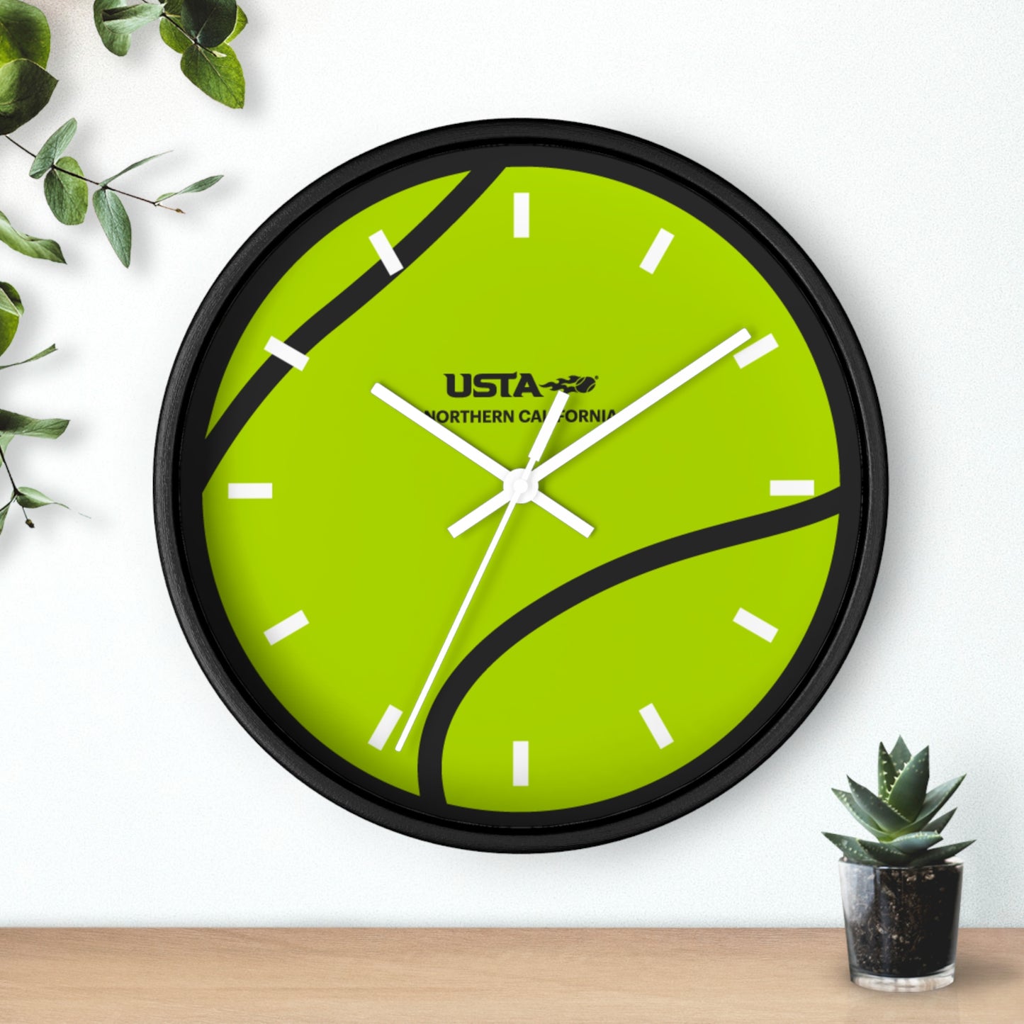 USTA NorCal Tennis Ball Wall Clock