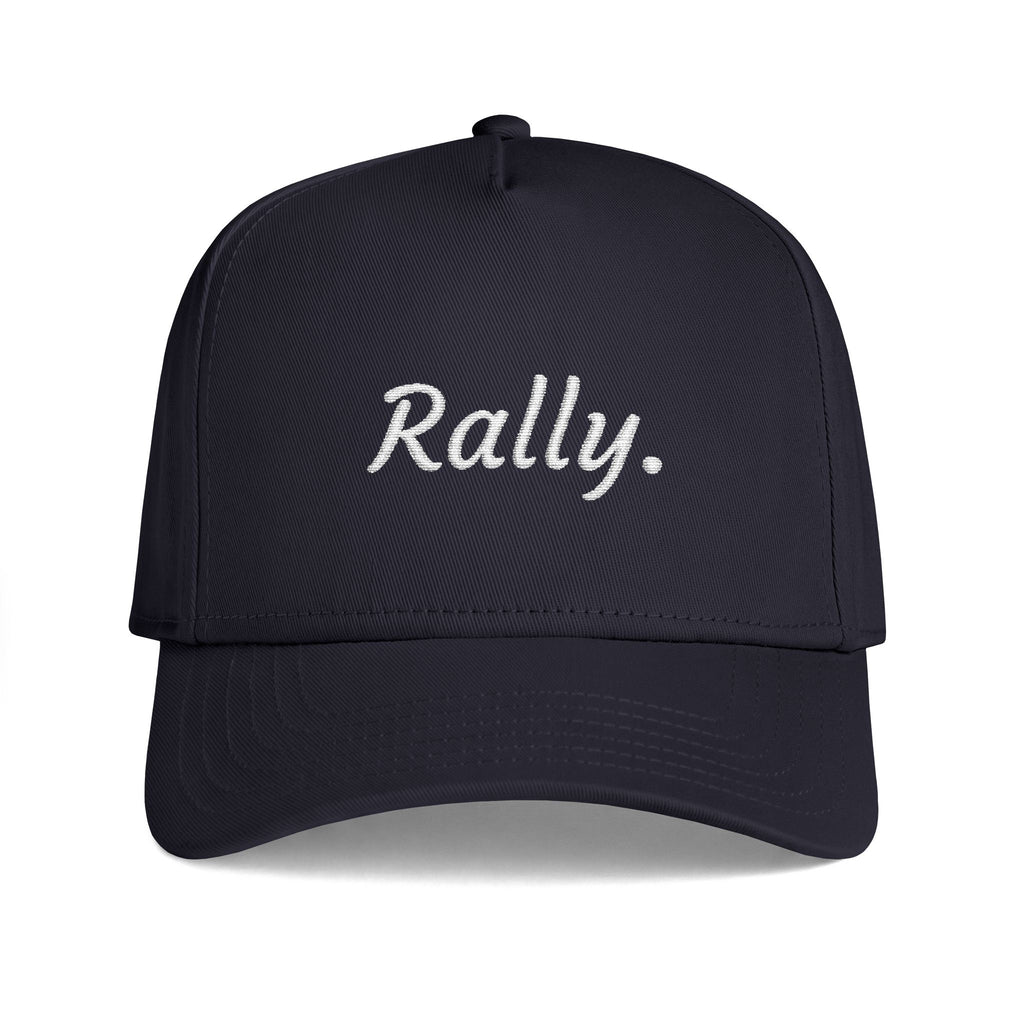 Rally Script Cap — Embroidered Casual Baseball Hat