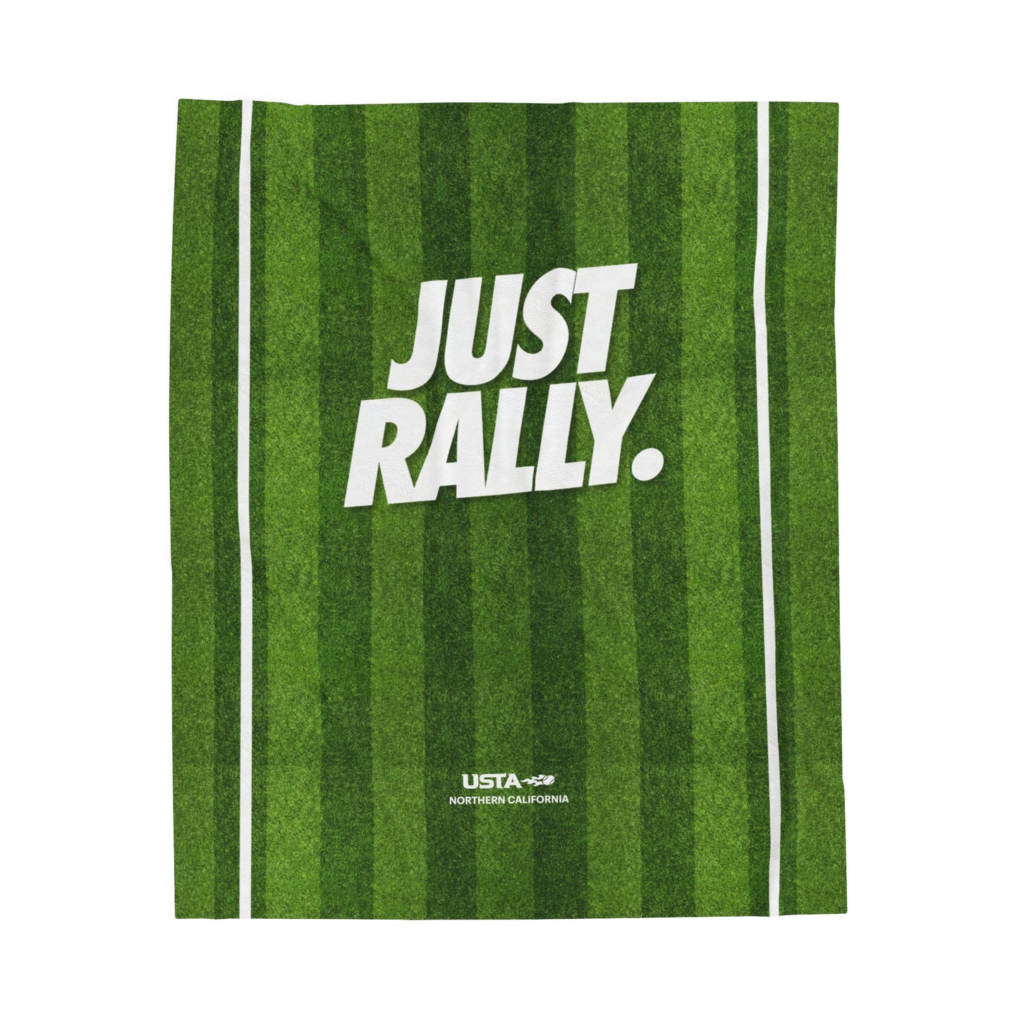 Just Rally Grass Court Velveteen Plush Blanket