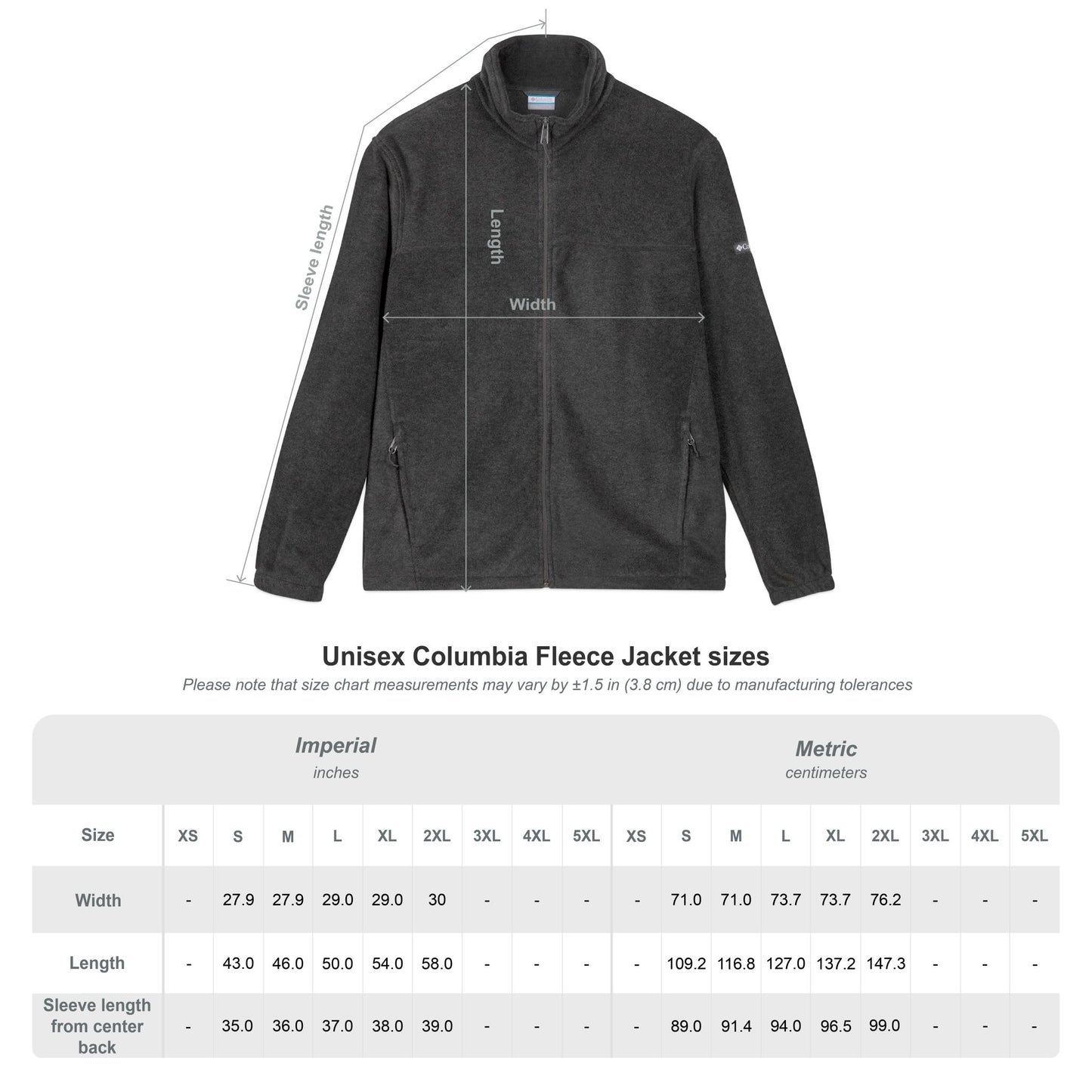 Columbia Embroidered USTA Logo Fleece Jacket