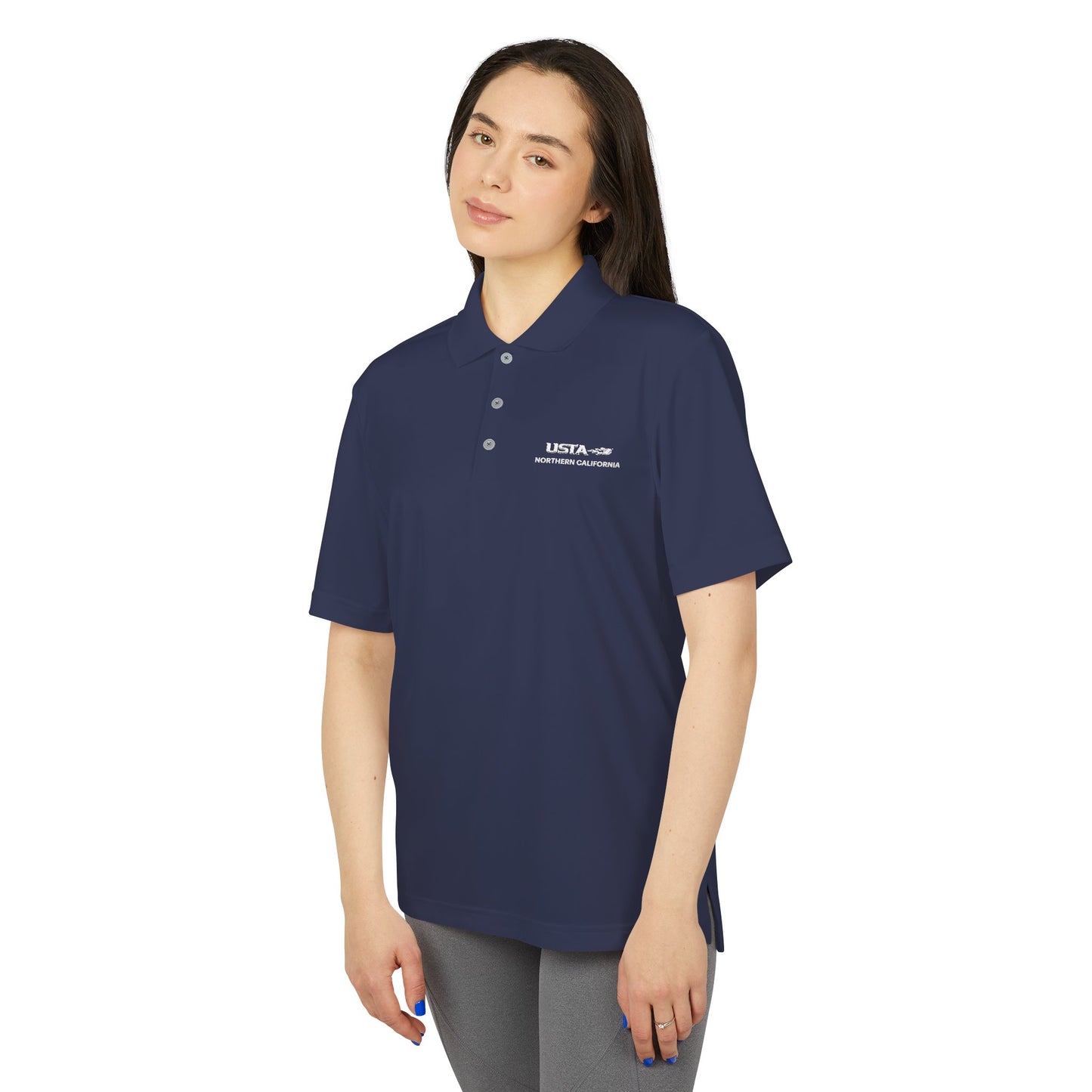 adidas® Embroidered USTA Logo Polo