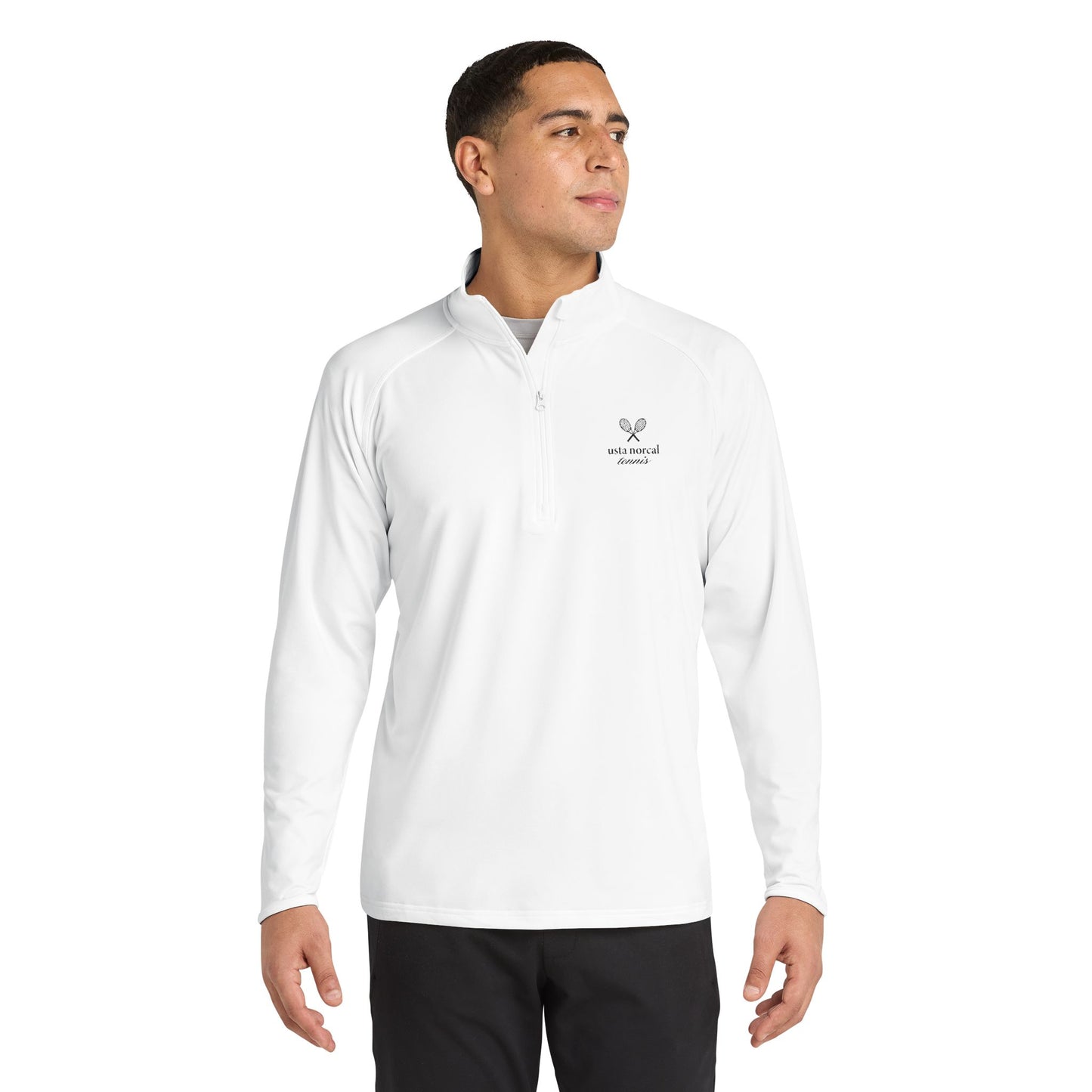 'USTA NorCal Tennis' Men's Quarter-Zip Pullover