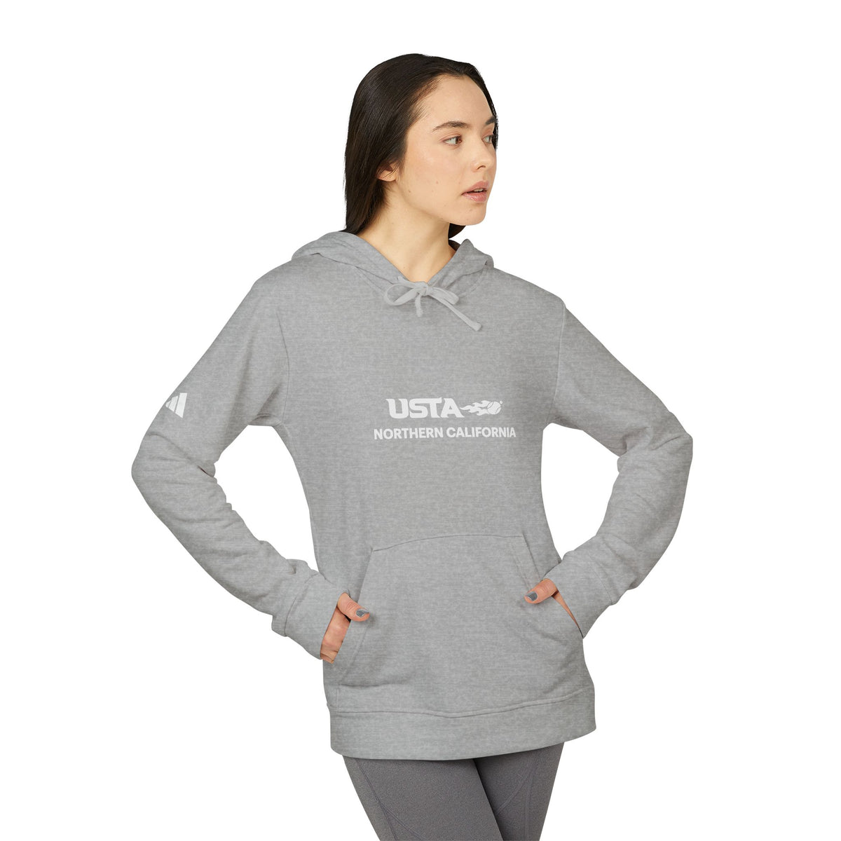 USA Northern California Adidas Hoodie — Minimal Graphic Pullover