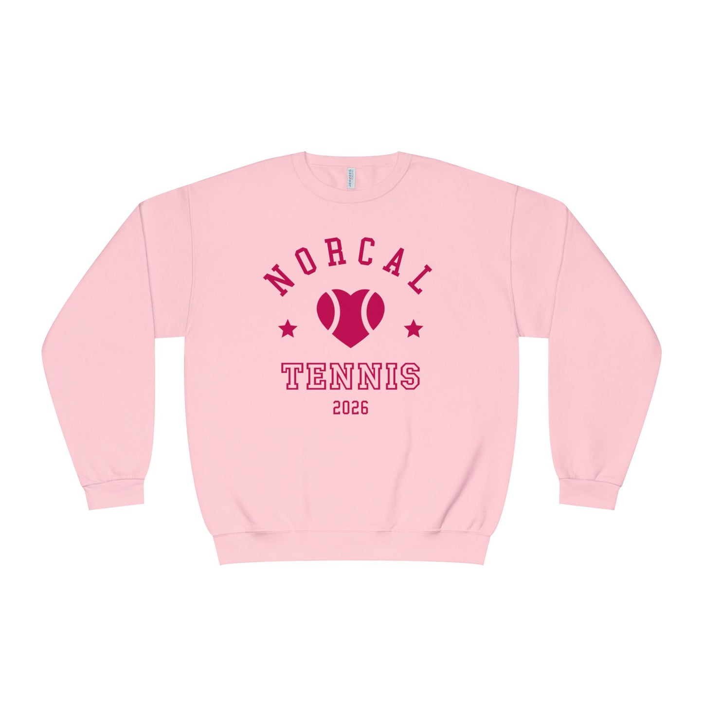 'NorCal Tennis 2026' Heart Crewneck Sweatshirt