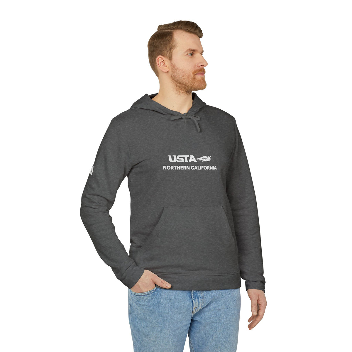 USA Northern California Adidas Hoodie — Minimal Graphic Pullover