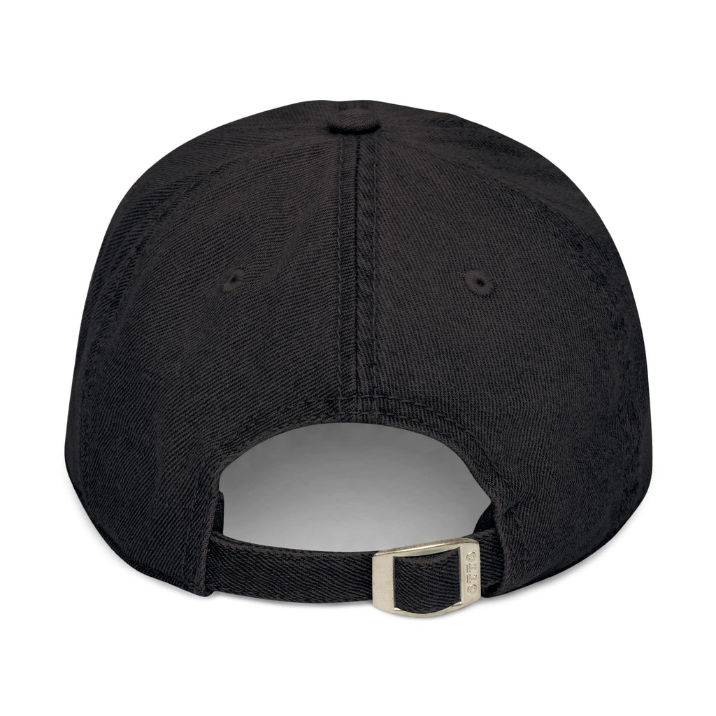 Embroidered Denim Baseball Cap — Minimal Side Logo, Adjustable Cotton Hat