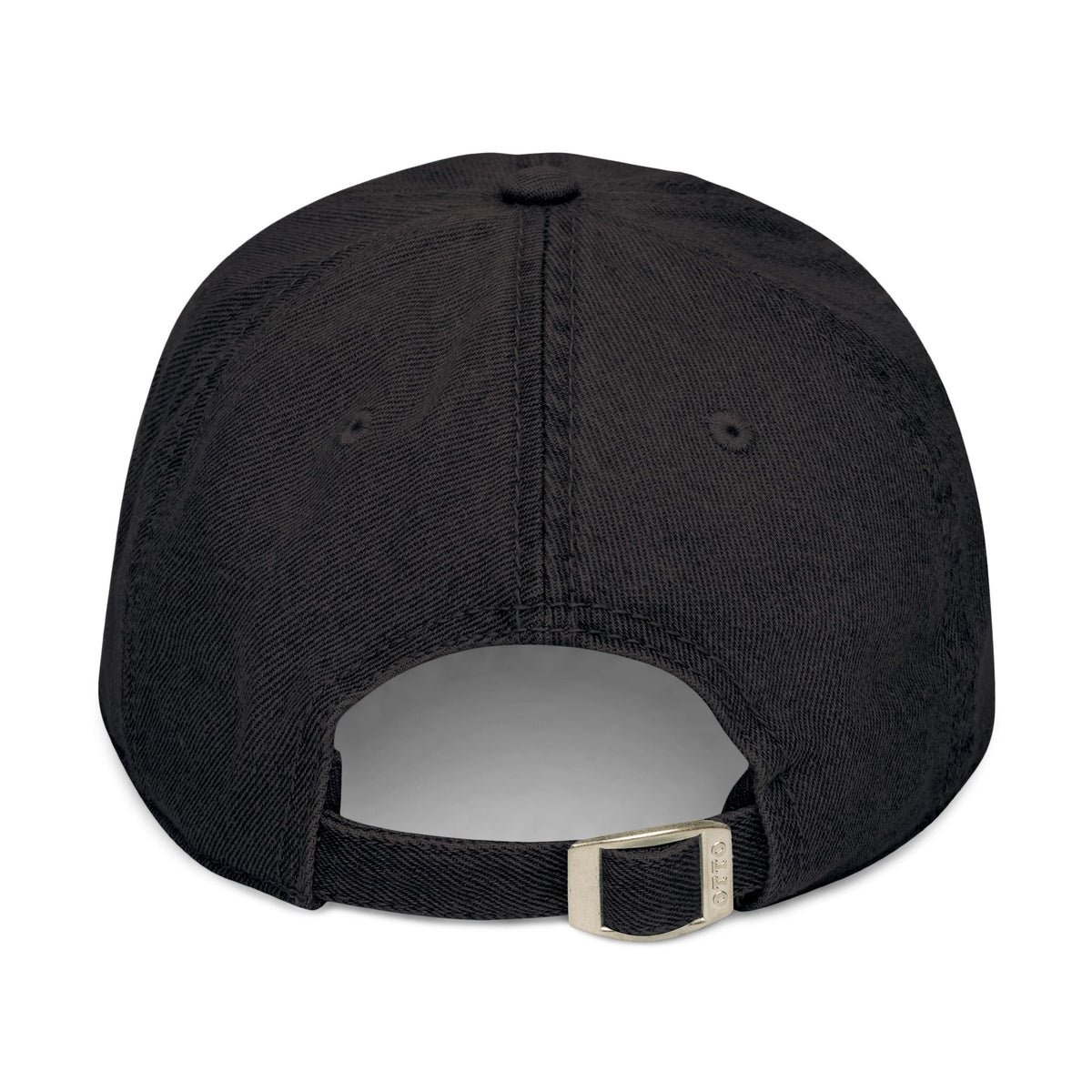 Embroidered Denim Baseball Cap — Minimal Side Logo, Adjustable Cotton Hat