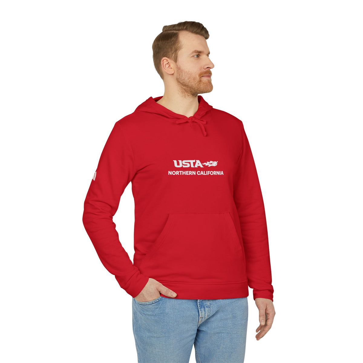 USA Northern California Adidas Hoodie — Minimal Graphic Pullover