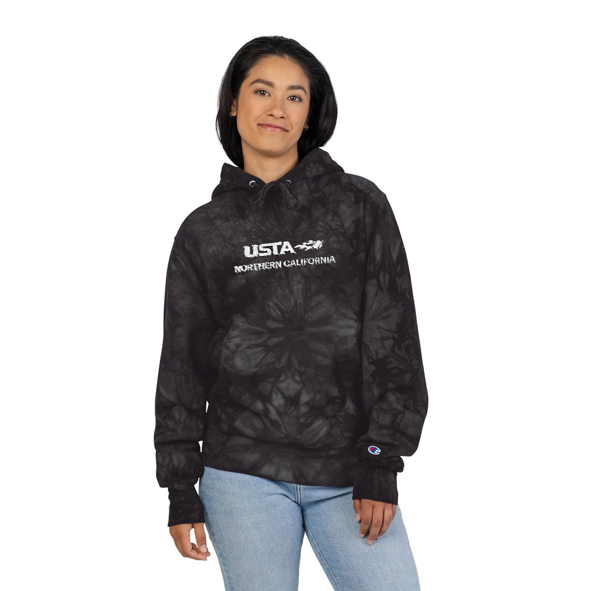 USTA Embroidered Tie-Dye Champion Hoodie
