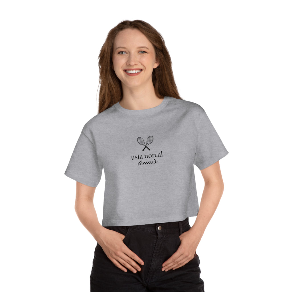 USTA NorCal Tennis Cropped T-Shirt — Women's Champion Heritage Tee