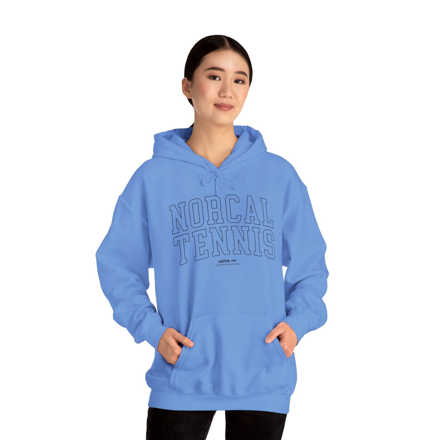 NorCal Tennis Outline Unisex Heavy Blend™ Hooded Sweatshirt