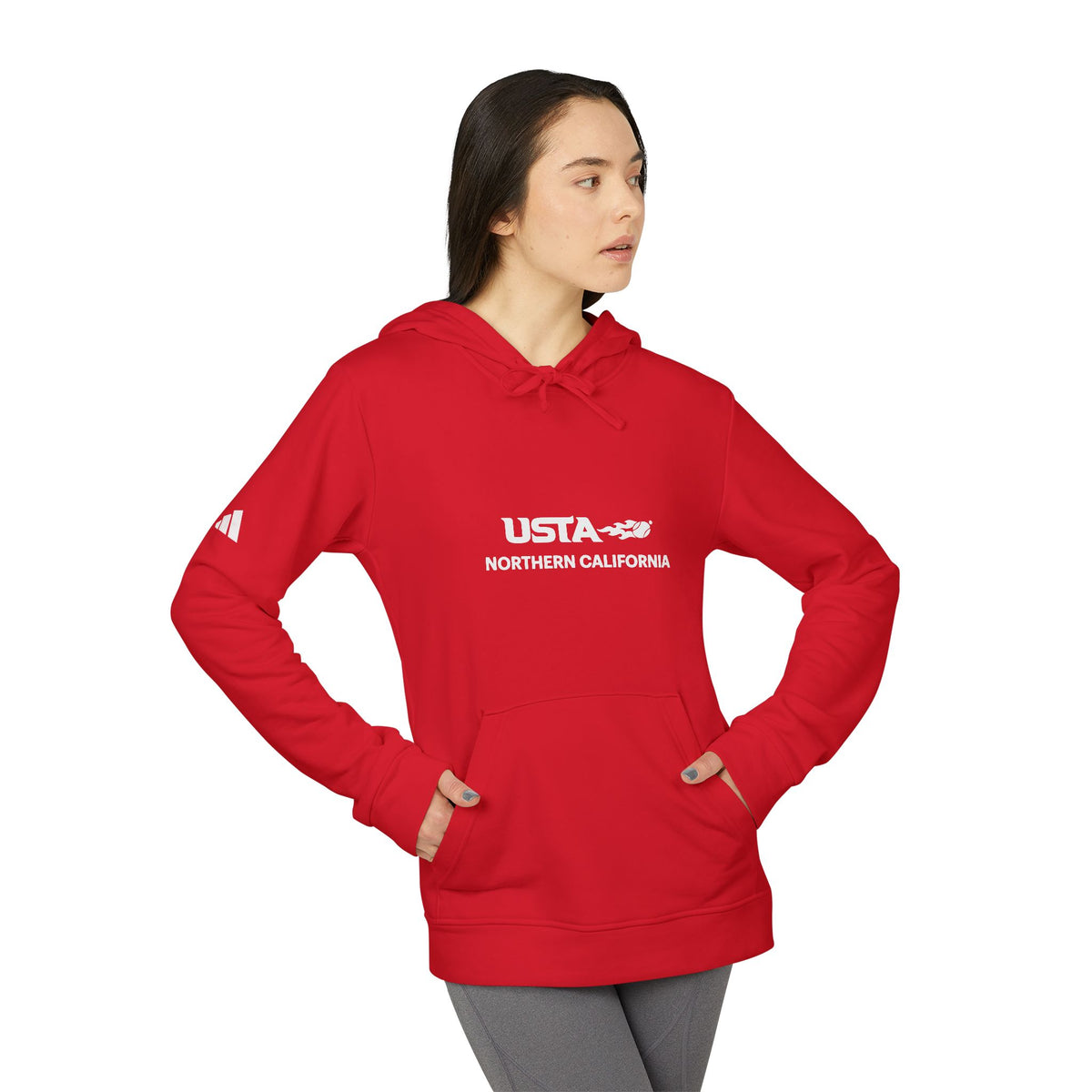 USA Northern California Adidas Hoodie — Minimal Graphic Pullover