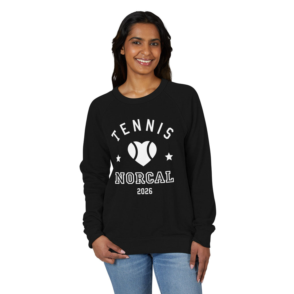 'Tennis NorCal 2026' Heart Crewneck Sweatshirt