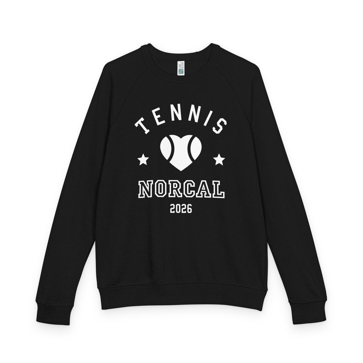 'Tennis NorCal 2026' Heart Crewneck Sweatshirt