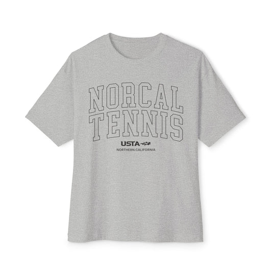 NorCal Tennis Outline Unisex Oversized Boxy Tee