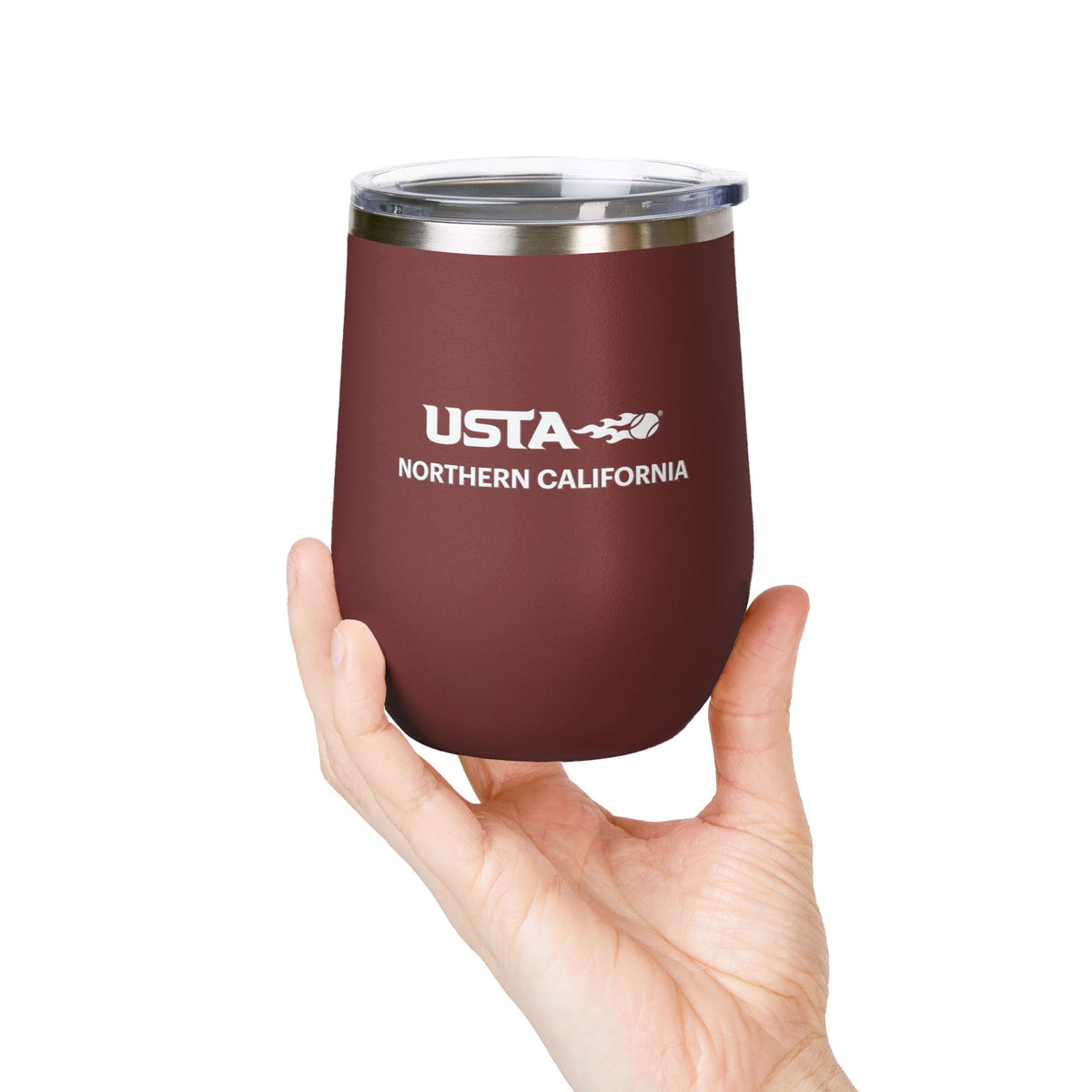 USTA Northern California 12oz Wine Tumbler – Insulated Stainless Steel Travel Cup