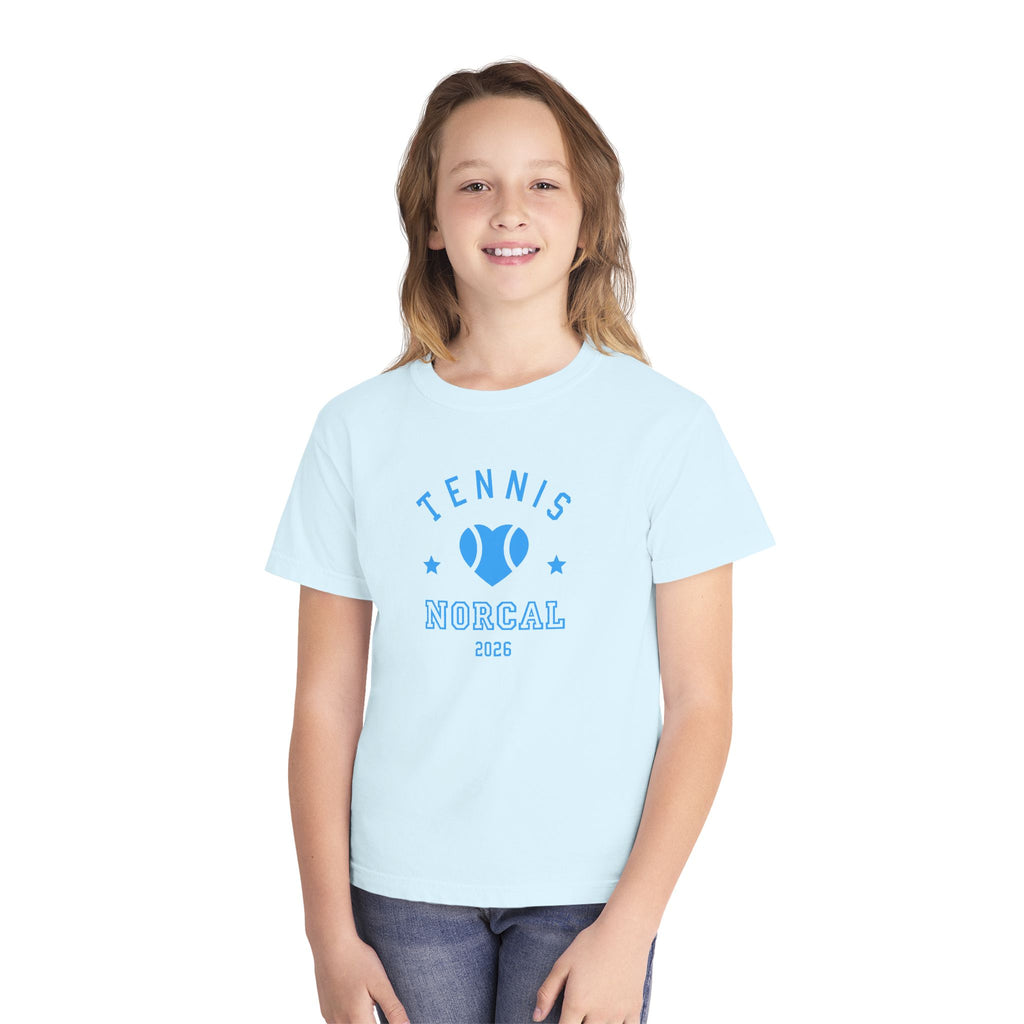 'Tennis NorCal 2026' Youth Heart Tee