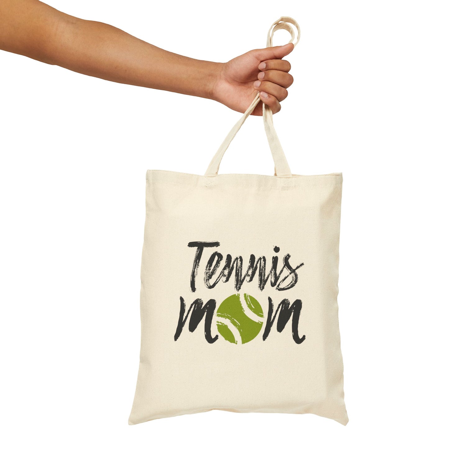 Tennis Mom Cotton Canvas Tote Bag