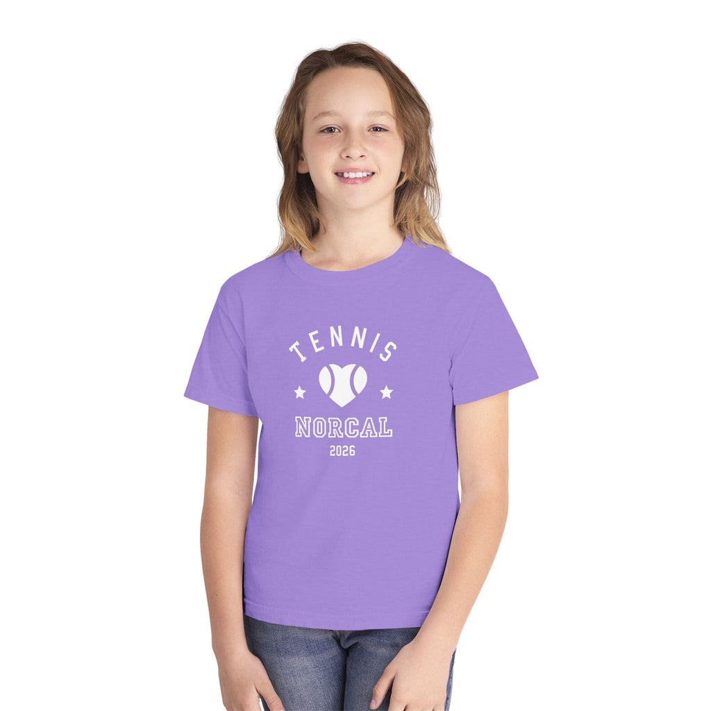 'Tennis NorCal 2026' Youth Heart Tee