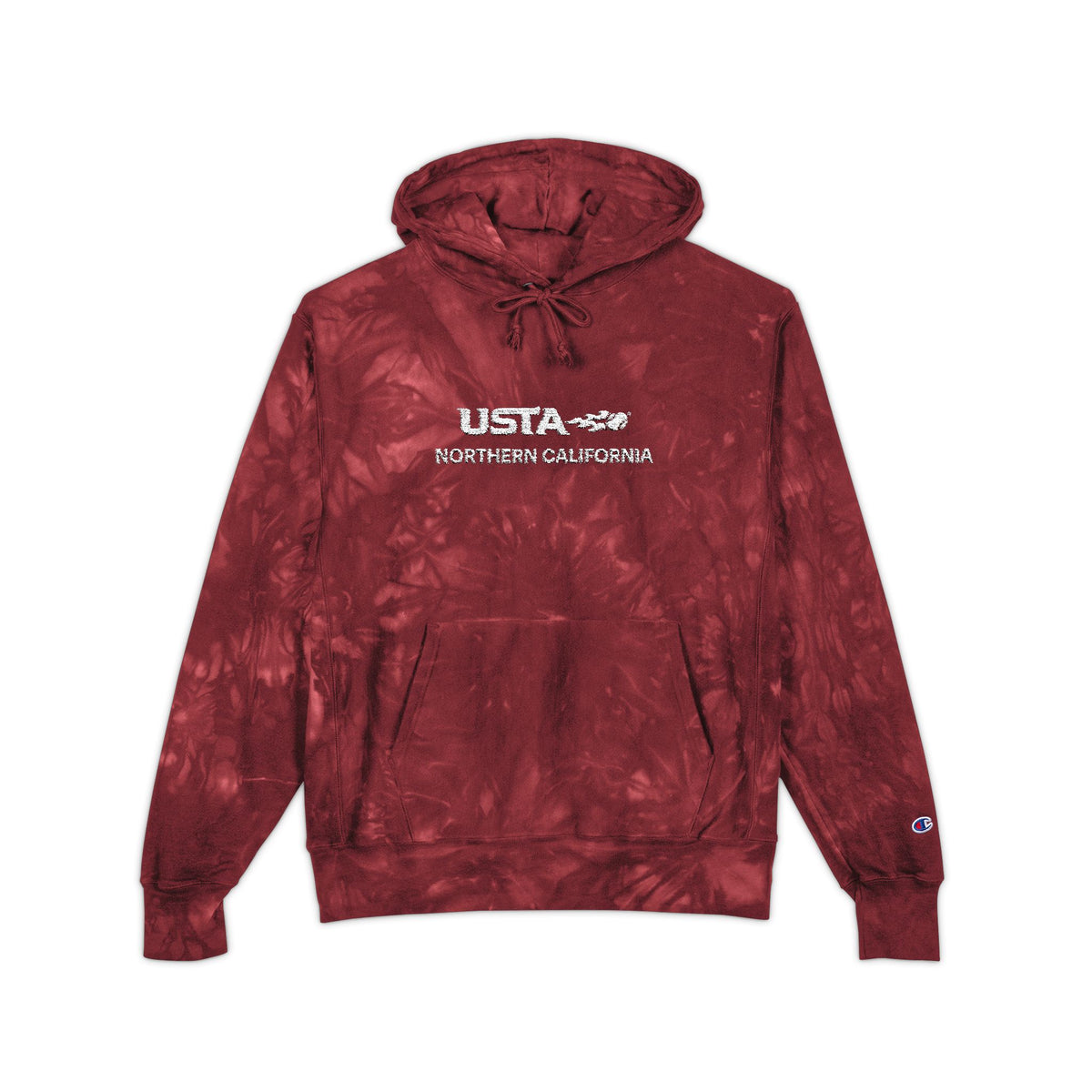 USTA Embroidered Tie-Dye Champion Hoodie