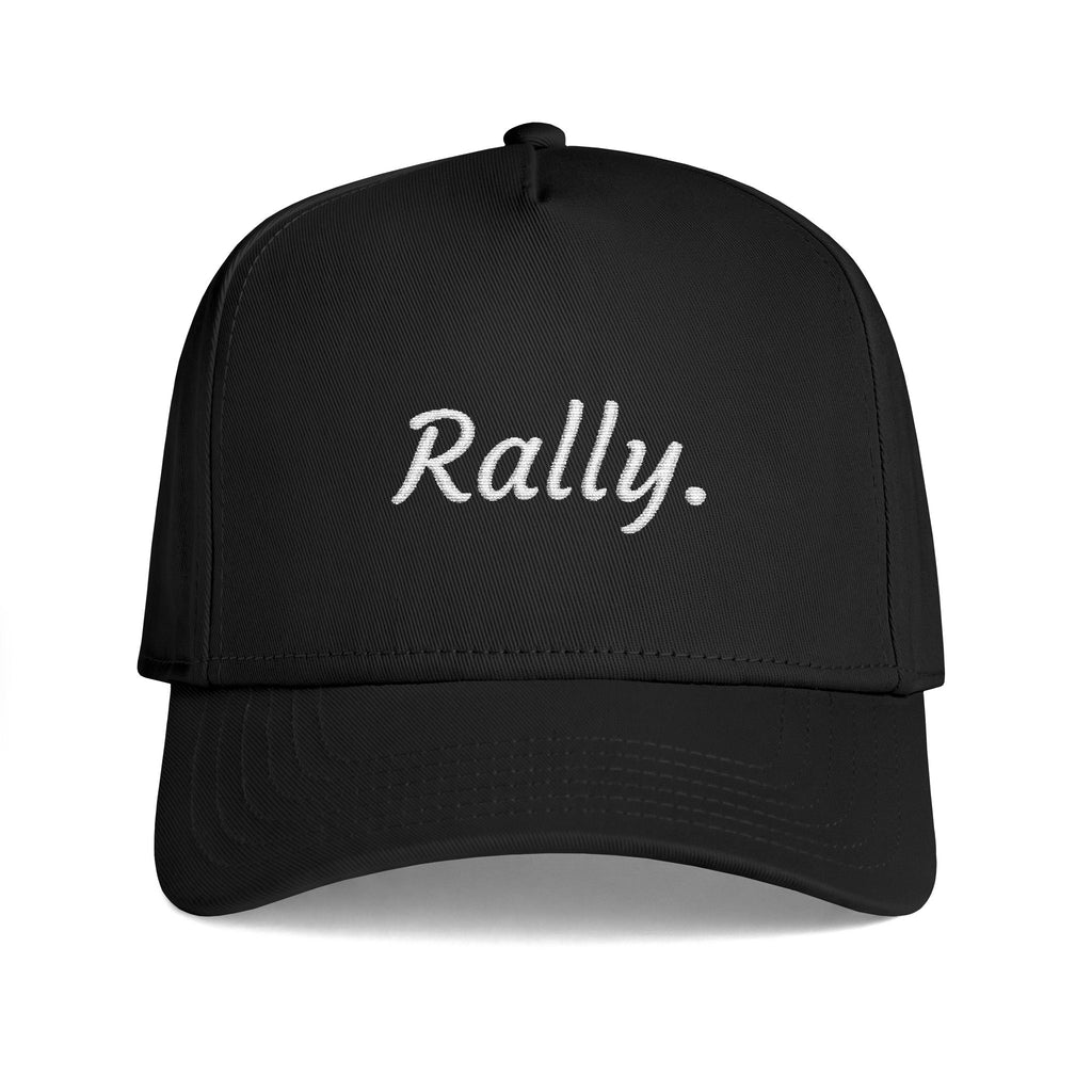 Rally Script Cap — Embroidered Casual Baseball Hat