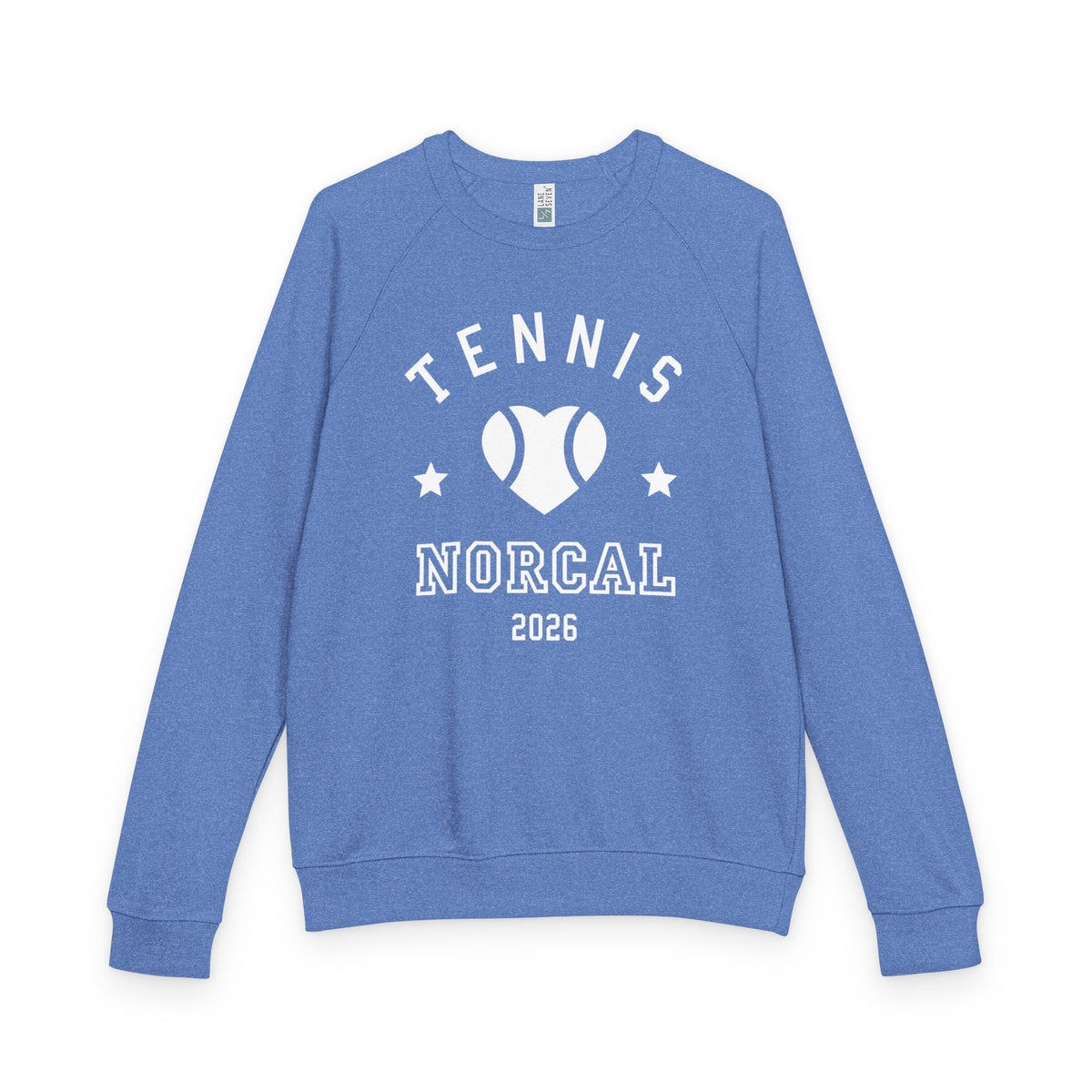 'Tennis NorCal 2026' Heart Crewneck Sweatshirt