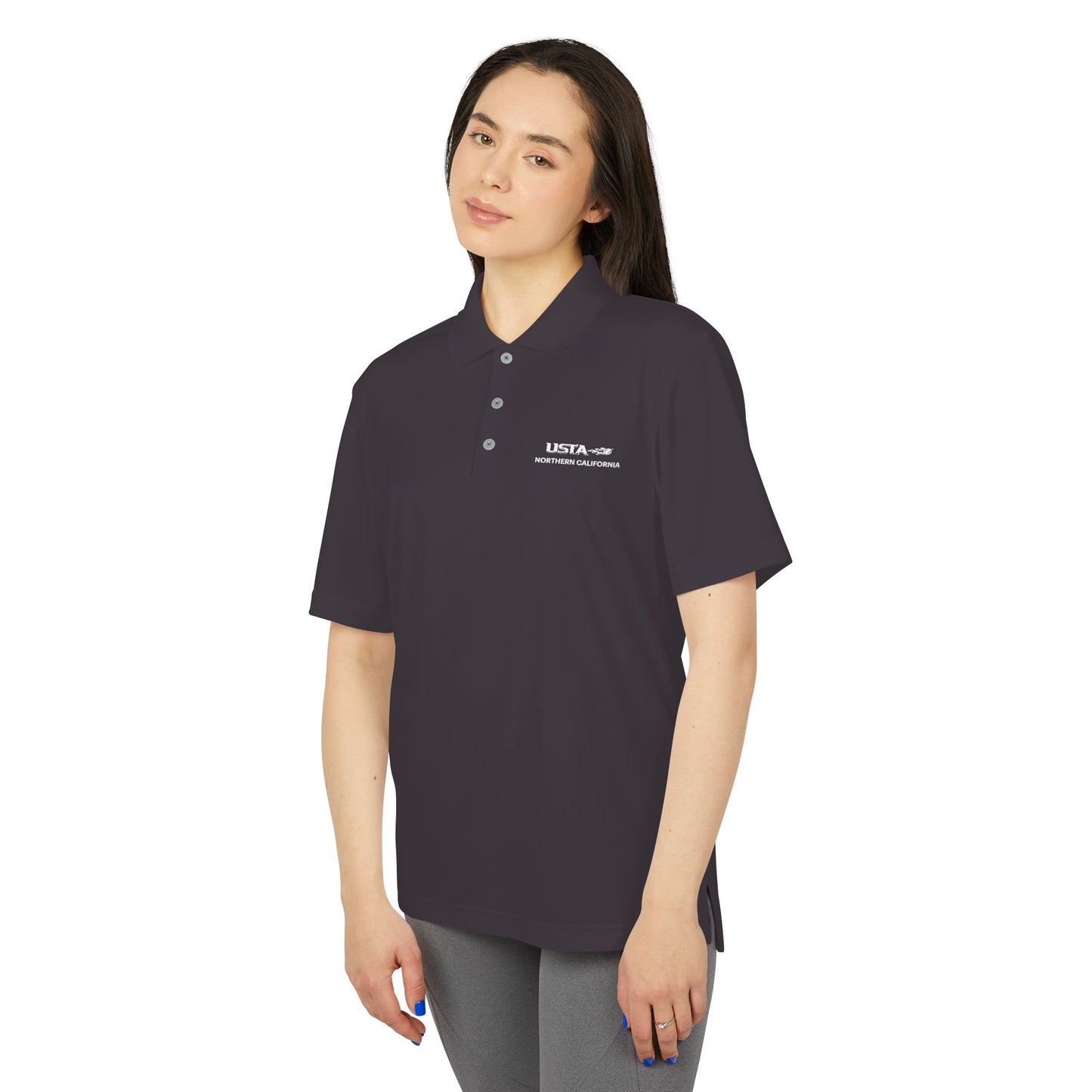 adidas® Embroidered USTA Logo Polo