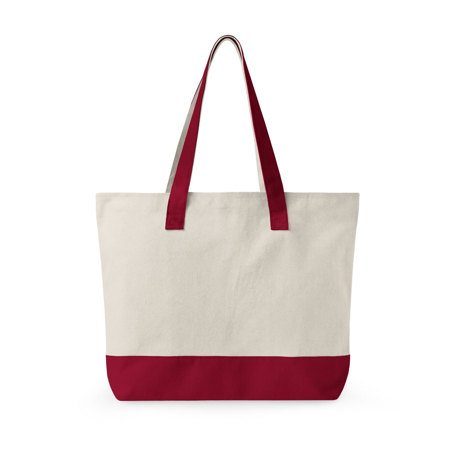 Zippered Canvas Tote