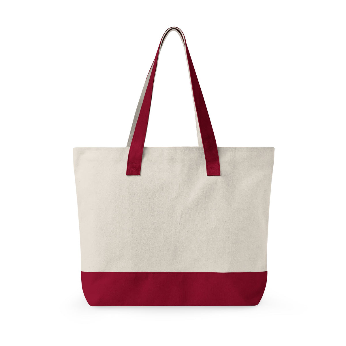Zippered Canvas Tote