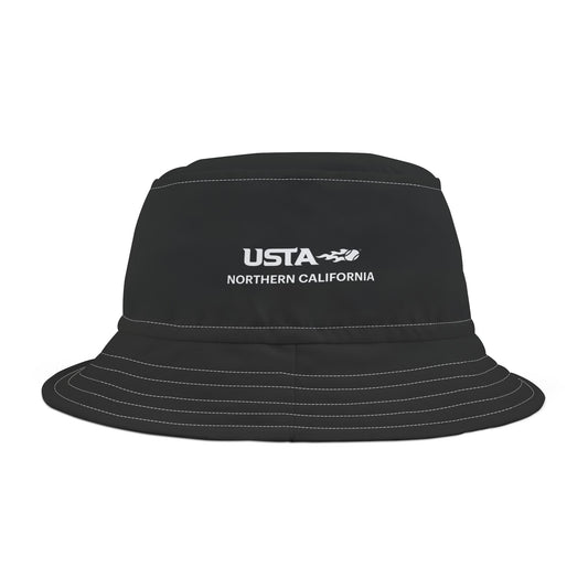 Black USTA Bucket Hat