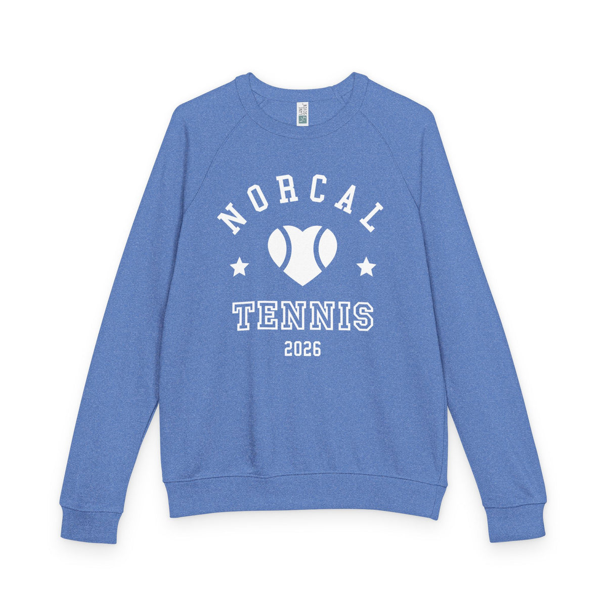 'NorCal Tennis 2026' Heart Crewneck Sweatshirt
