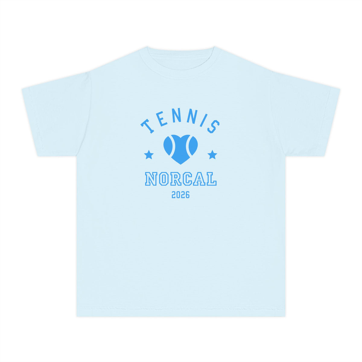 'Tennis NorCal 2026' Youth Heart Tee