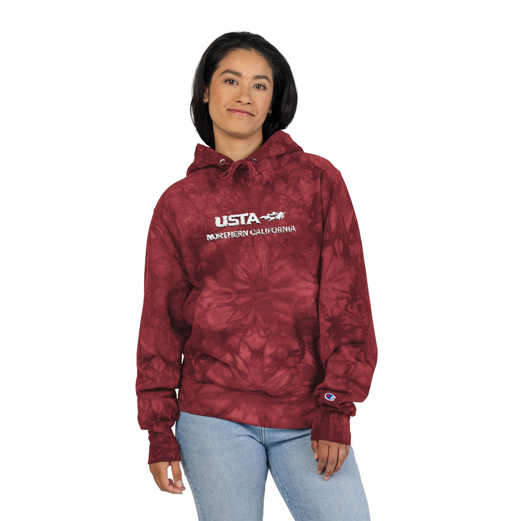 USTA Embroidered Tie-Dye Champion Hoodie