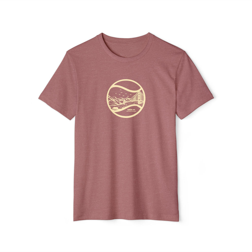 USTA NorCal Tennis Ball Unisex Recycled Organic T-Shirt