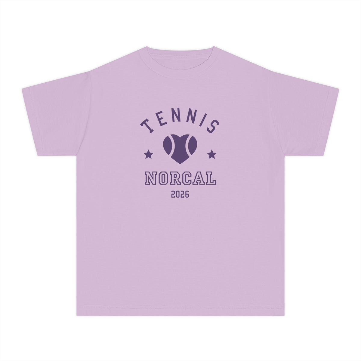 'Tennis NorCal 2026' Youth Heart Tee