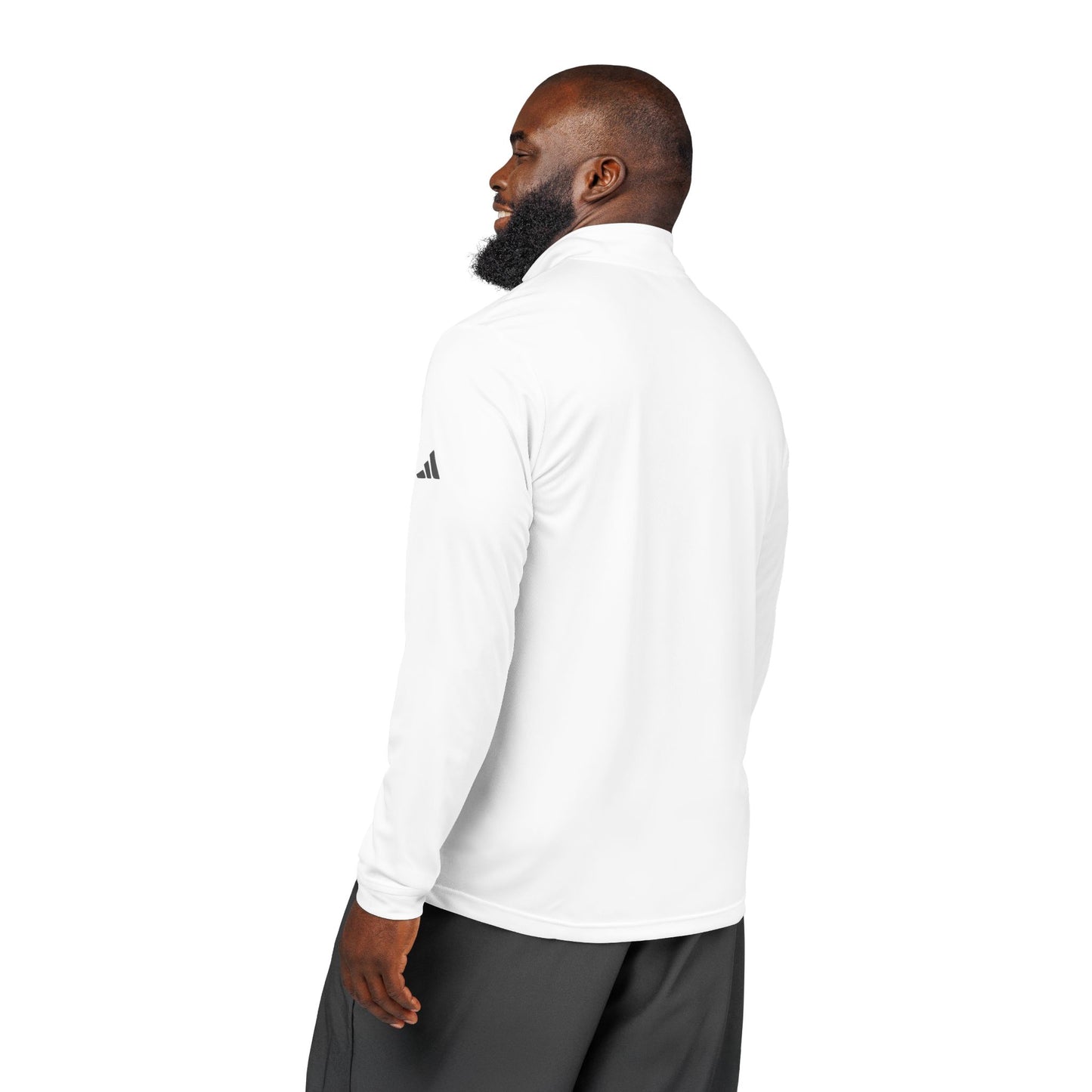 adidas® Embroidered USTA Logo Quarter-Zip Pullover
